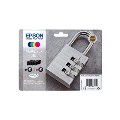 Epson T3586 (35) Pack de 4 Cartuchos de Tinta Originales - C13T35864010
