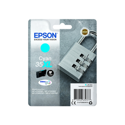 Epson T3592 (35XL) Cyan Cartucho de Tinta Original - C13T35924010