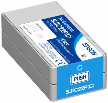 Epson SJIC36P Cyan Cartucho de Tinta Original - C13T44C240/SJIC36P(C)