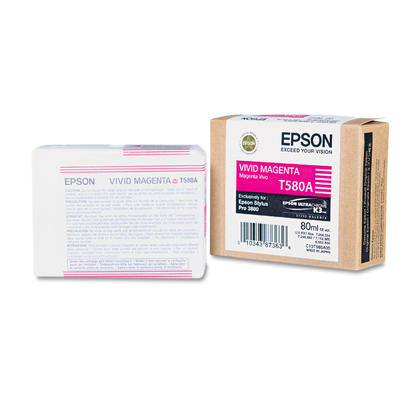 Epson T580A Magenta Vivido Cartucho de Tinta Original - C13T580A00