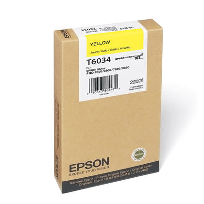 Epson T6034 Amarillo Cartucho de Tinta Original - C13T603400