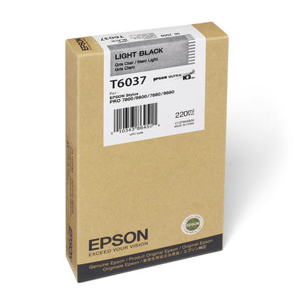 Epson T6037 Negro Light Cartucho de Tinta Original - C13T603700