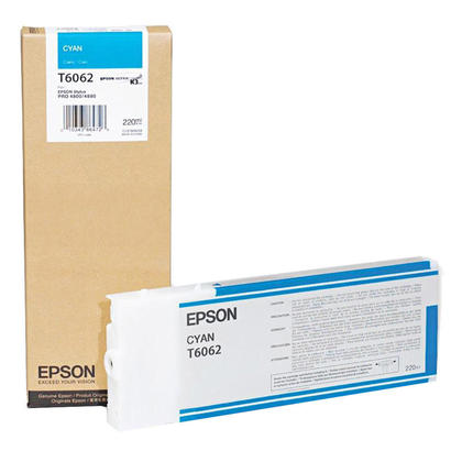 Epson T6062 Cyan Cartucho de Tinta Original - C13T606200