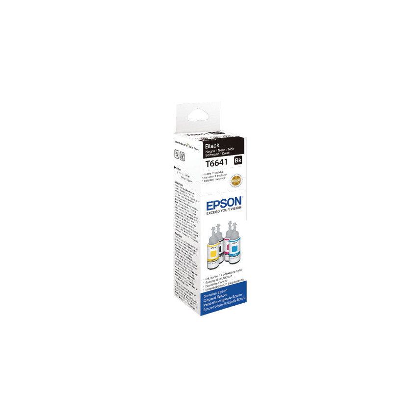 Epson T6641 Negro Botella de Tinta Original - C13T664140