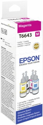 Epson T6643 Magenta Botella de Tinta Original - C13T664340