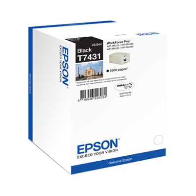 Epson T7431 Negro Cartucho de Tinta Original - C13T74314010