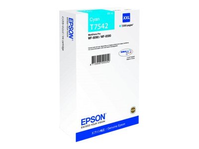 Epson T7542 Cyan Cartucho de Tinta Original - C13T754240/C13T75424N