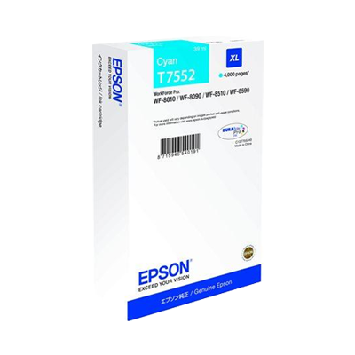 Epson T7552 Cyan Cartucho de Tinta Original - C13T755240/C13T75524N