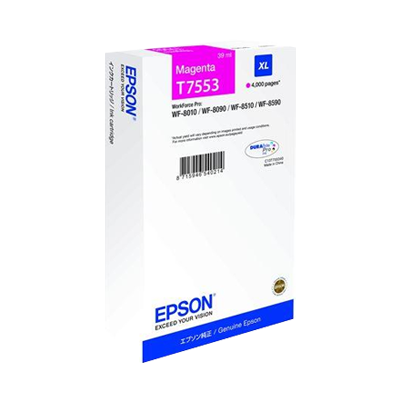 Epson T7553 Magenta Cartucho de Tinta Original - C13T755340/C13T75534N