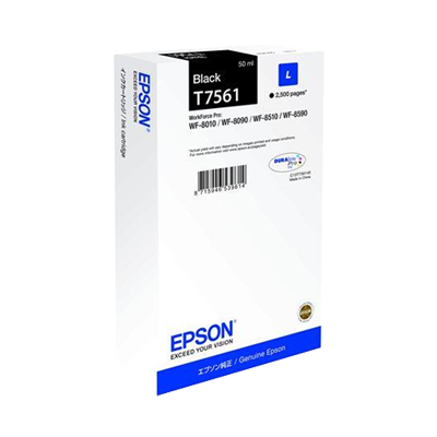 Epson T7561 Negro Cartucho de Tinta Original - C13T756140/C13T75614N