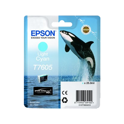 Epson T7605 Cyan Light Cartucho de Tinta Original - C13T76054010