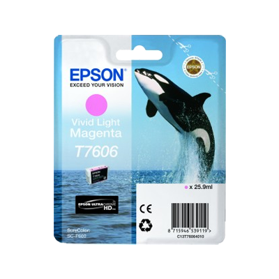 Epson T7606 Magenta Light Cartucho de Tinta Original - C13T76064010