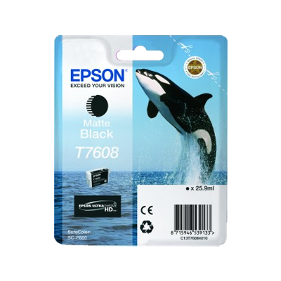 Epson T7608 Negro Mate Cartucho de Tinta Original - C13T76084010