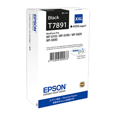 Epson T7891 Negro Cartucho de Tinta Original - C13T789140