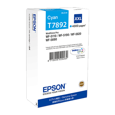 Epson T7892 Cyan Cartucho de Tinta Original - C13T789240