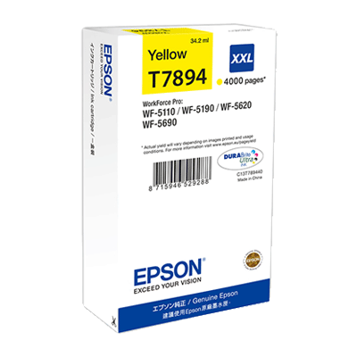 Epson T7894 Amarillo Cartucho de Tinta Original - C13T789440