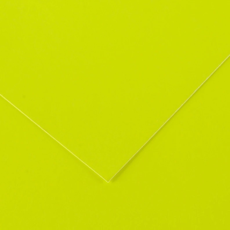 Canson Guarro Pack de 25 Cartulinas Iris de 185g - 50x65cm - Color Amarillo Fluo