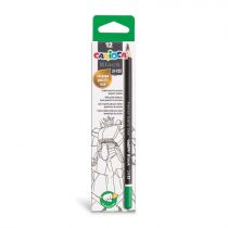 Carioca Black Pack de 12 Lapices de Grafito 2H - Facil de Borrar y Sacar Punta - Cuerpo Triangular - Mina Resistente a las Caidas - Ideal para Colegio y Oficina - Color Negro