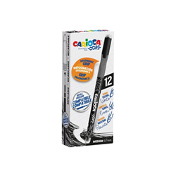 Carioca Oops Boligrafos Borrables - Tinta Termo Sensible - Empuñadura Ergonomica Triangular - Punta de Ø 0.7mm - Doble Goma - Color Negro