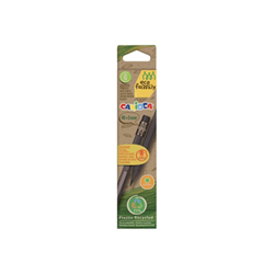Carioca Eco Family Pack de 6 Lapices HB - Cuerpo Hexagonal - Goma Incorporada - Mina Ø 3mm Resistente a Caidas - No Se Astilla - Color Gris