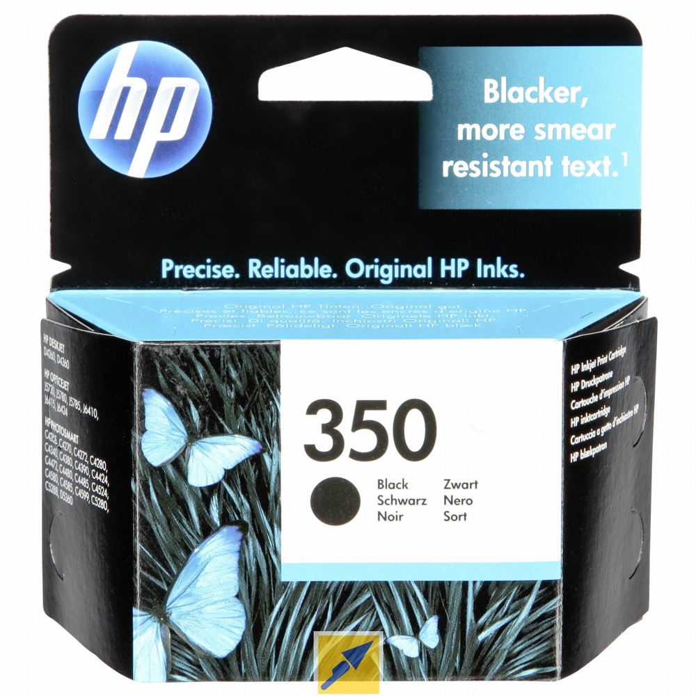 HP 350 Negro Cartucho de Tinta Original - CB335EE