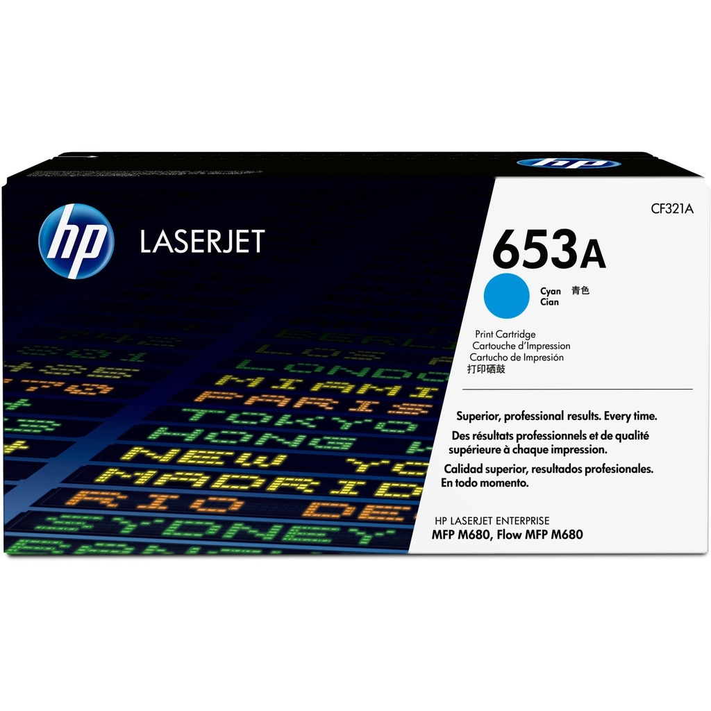 HP CF321A Cyan Cartucho de Toner Original - 653A