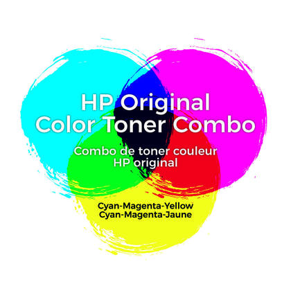 HP CF341A Pack de Cartuchos de Toner Original Magenta, Amarillo y Cyan - 126A