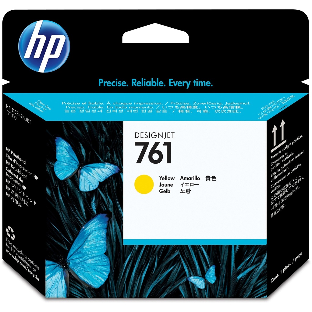 HP 761 Cabezal de Impresion Original - Amarillo - CH645A