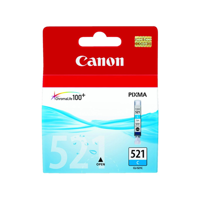 Canon CLI521 Cyan Cartucho de Tinta Original - 2934B001