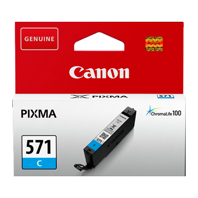 Canon CLI571 Cyan Cartucho de Tinta Original - 0386C001