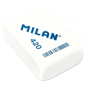 Milan 420 Goma de Borrar Rectangular - Miga de Pan - Suave Caucho Sintetico - Colores Surtidos