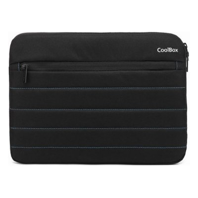 CoolBox Funda para Tablet/Netbook/Portatil hasta 13" - Acolchado - Tejido Impermeable - Cierre de Cremallera - Color Negro