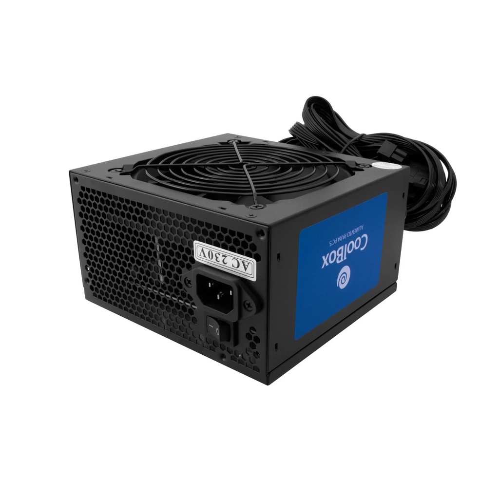 Coolbox FAPW2-750 Fuente de Alimentacion 750W ATX - PFC Activo - Eficiencia 85% - Ventilador 120mm