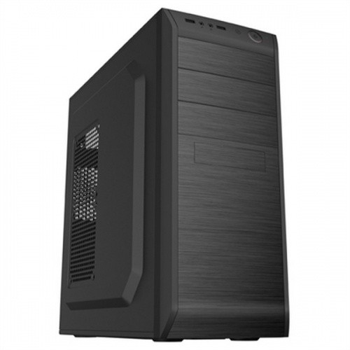 Coolbox F750 Caja ATX con Fuente de Alimentacion - Apta para 5.25", 3.5", 2.5" - USB-A 3.0, Audio HD - Cerradura Kensington - Color Negro