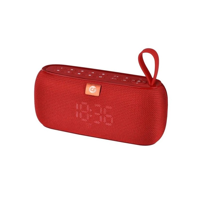 Coolsound Clock Altavoz Bluetooth 10W - Funcion Reloj - Autonomia hasta 4h - USB, MicroSD - Manos Libres - Resistencia al Agua IPX4