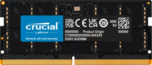 Crucial Memoria RAM DDR5 16GB 5600MHz CL46 SODIMM