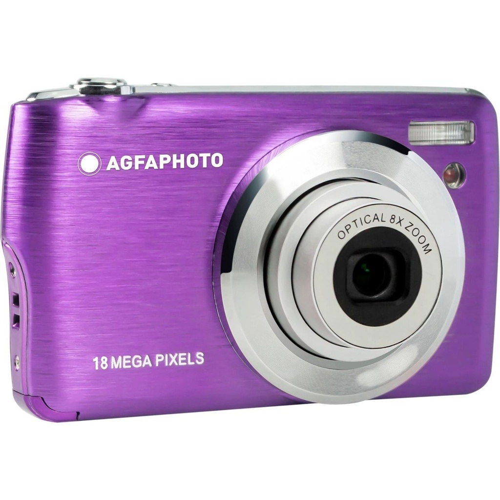 Agfaphoto Pack DC8200 Camara Digital + Estuche + Tarjeta 16SD - Color Lila
