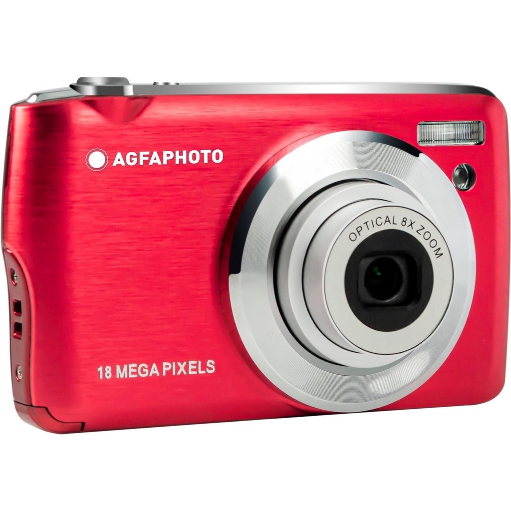 Agfaphoto Pack DC8200 Camara Digital + Estuche + Tarjeta 16SD - Color Rojo