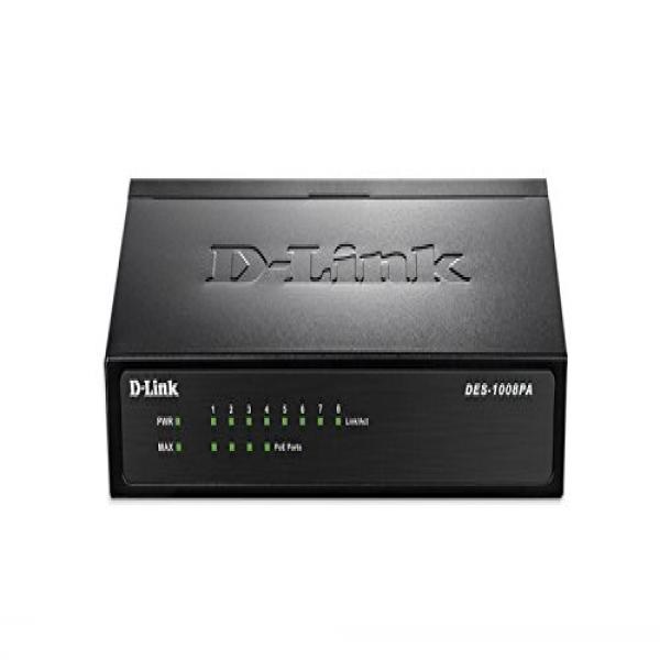 D-Link Switch 8 Puertos PoE 10/100Mbps