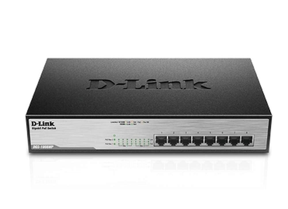 D-Link Switch 8 Puertos Gigabit 10/100/1000 Mbps - PoE+