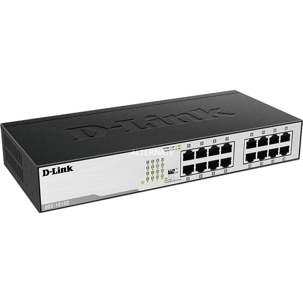 D-Link Switch 16 Puertos Gigabit 10/100/1000 Mbps