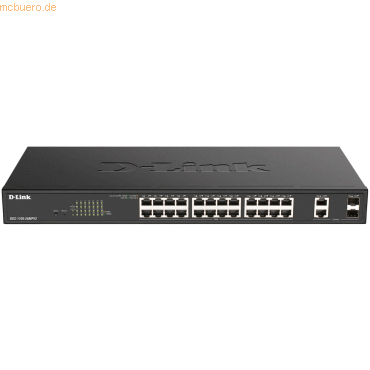 D-Link Switch Semigestionable 24 Puertos Gigabit PoE 370W + 2 Puertos Combo