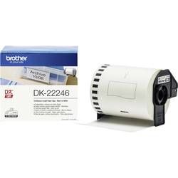 Brother DK22246 - Etiquetas Originales de Tamaño personalizado - Ancho 103mm x 30,48 metros - Texto negro sobre fondo blanco