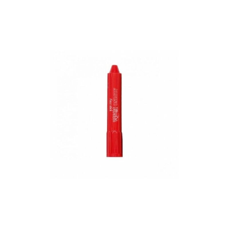 Alpino Fiesta Face Stick Pack con 6 Barritas de Pintura Facial - Sistema Retractil Giratorio - Se Lava con Agua - Testado Dermatologicamente - Color Rojo