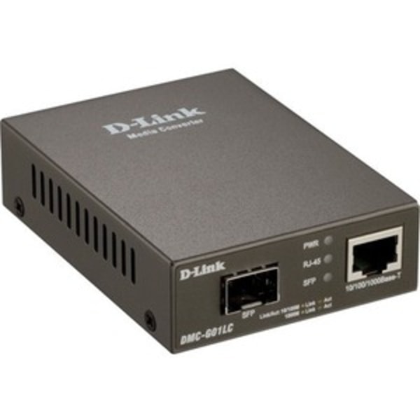 D-Link Conversor de Medios Gigabit RJ-45 a Fibra Optica