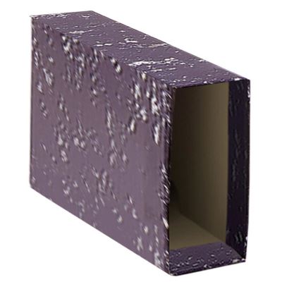 Dohe Fundas de Archivadores - Carton Forrado con Papel Impreso - Tamaño Cuarto Apaisado - para Archivador Jaspeado Negro