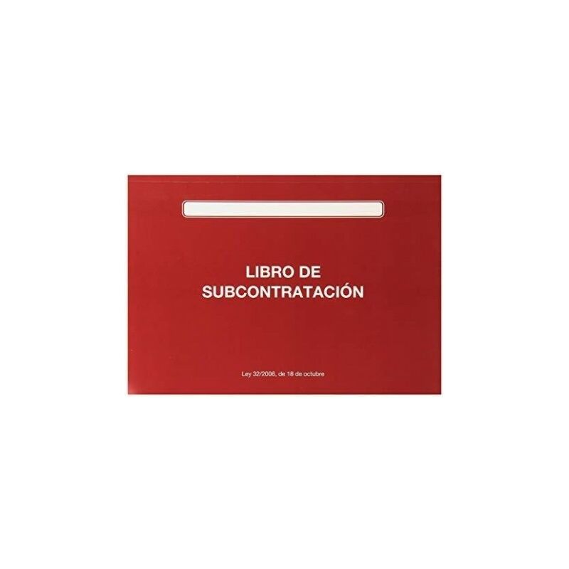 Dohe Libros de Subcontratacion Din A4 Apaisado - 10 Hojas Numeradas - Hojas Autocopiativas