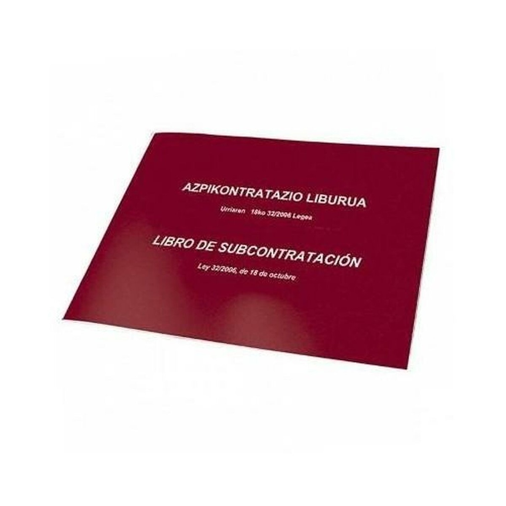 Dohe Libros de Subcontratacion Din A4 Apaisado - 10 Hojas Numeradas - Hojas Autocopiativas
