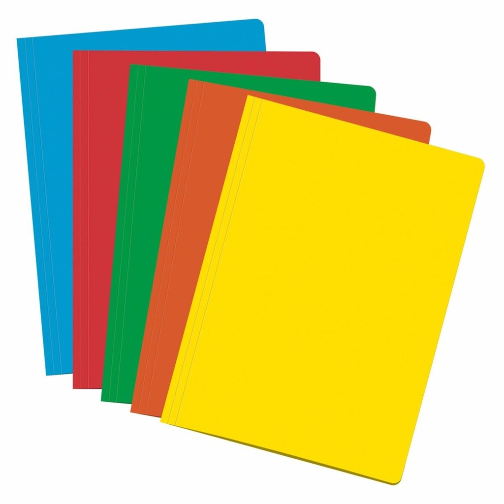 Dohe Pack de 50 Subcarpetas de Cartulina de 180gr A4 - Con Ranura para Fastener - Resistente y Duradera - Ideal para Organizar Documentos - Colores Surtidos
