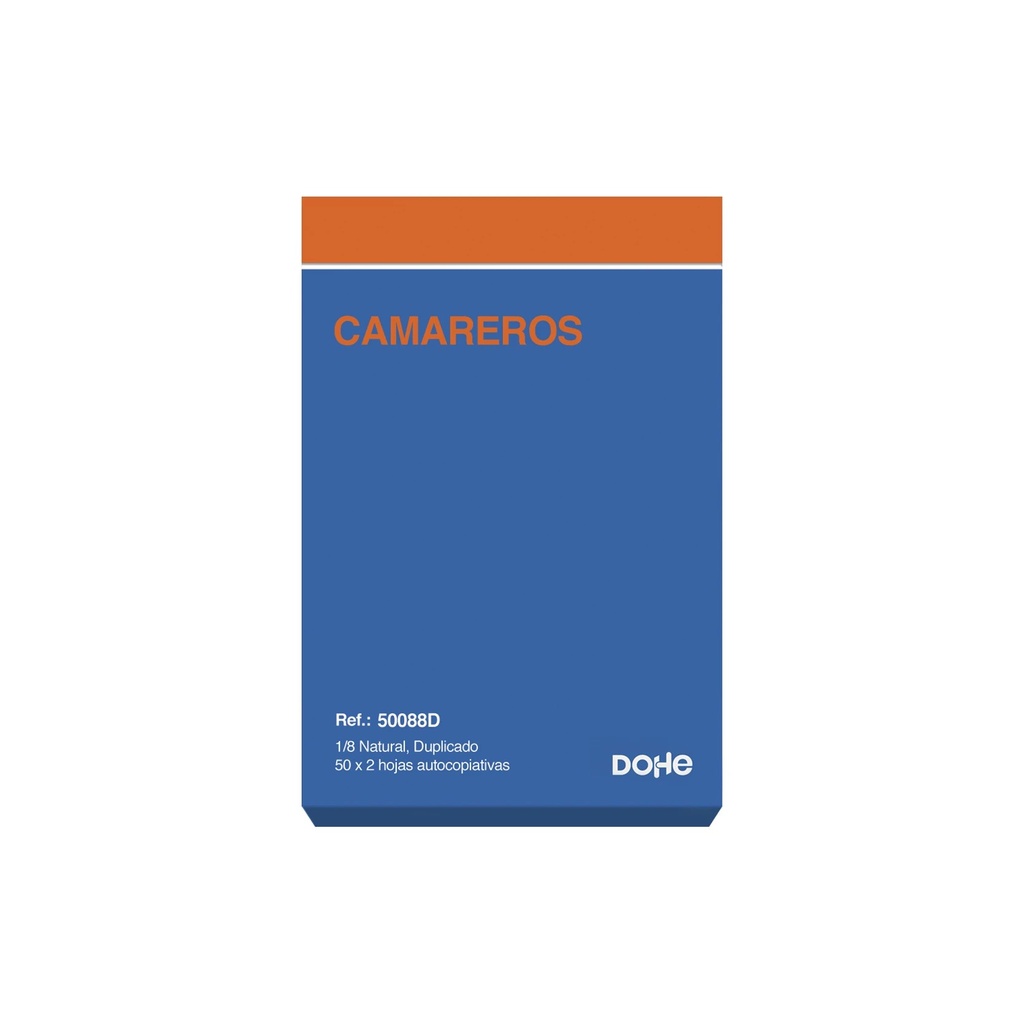 Dohe Talonario de Comandas Duplicado a 2 Tintas 50x2 Hojas - Octavo Natural